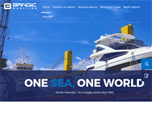 Tablet Screenshot of bandic-maritime.com